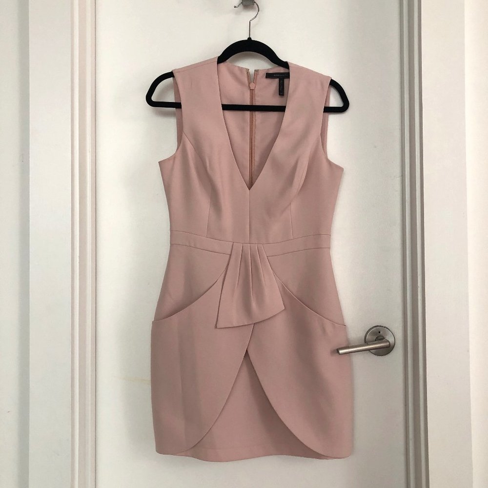 BCBG blush dress, 6